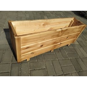 Zahradní dřevěný truhlík 100cm MENŠÍ (100x35x25)