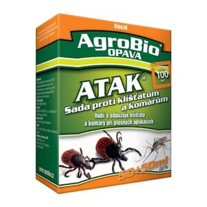 AgroBio OPAVA ATAK - Sada proti klíšťatům a komárům 50+50 ml účině vypudí klíšťata a komáry ze zahrady