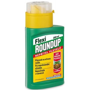 Monsanto Europe Roundup Flexi 280ml Postřikový neselektivní herbicid ve formě koncentrátu k hubení vytrvalých a jednoletých plevelů