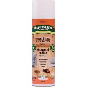 AgroBio OPAVA Křemenitý prášek ve spreji - hubení štěnic, blech a roztočů 500 ml Insekticidní sprej