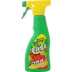 PROST a.s. Fast K 250ml sprej Insekticidní sprej k hubení savého a žravého hmyzu (mšic, housenek, brouků, ploštic) na okrasných rostlinách