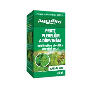 AgroBio OPAVA Garlon New k likvidaci dřevin a  plevelů 25 ml hubí kopřivu, přesličku, ostružiní, bez aj.