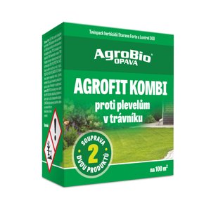 AgroBio OPAVA AGROFIT KOMBI - proti plevelům v trávníku na 100 m² - dvojbalení