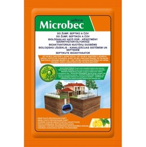 BROS Microbec do žump a septiků 25 g až 100 mld bakterií v jednom sáčku