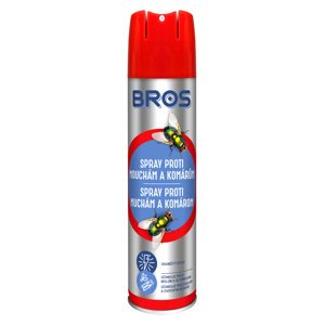 Bros - spray proti mouchám a komárům 400ml Insekticidní spray proti mouchám a komárům s okamžitým účinkem