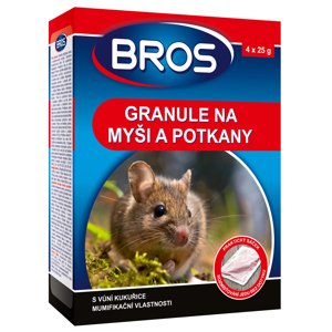BROS -  granule na myši a potkany Deratizační nástraha s vůní zrna