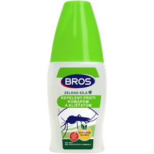 BROS Zelená síla - Repelent proti komárům a klíšťatům 50ml Přírodní repelent s aloe