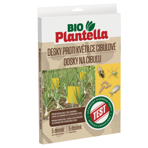 UNICHEM Bio Plantella Žluté lepové lapače k odchytu květilky cibulové 5 ks lepová past