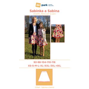 Papírový střih - Sabinka a Sabina vel.92-116 a XS-4XL