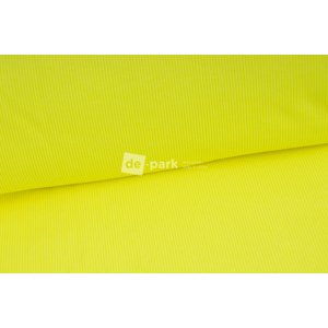 Žebrovaný náplet - neon žlutá