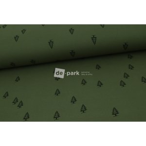 DESIGNED BY DE-PARK - Úplet - oboulícní - KOLEKCE  LES - army khaki - 684