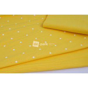 Balíček č.961 - Teplákovina - Drobný puntík - žlutá