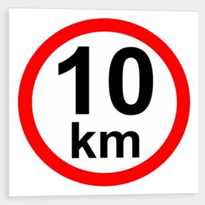 Omezení rychlosti 10 km/h Samolepka 105 x 105 mm tl. 0.1 mm - Kód: 16822