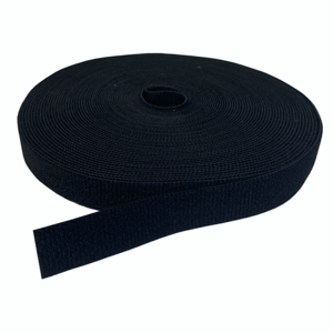 Velcro páska se suchým zipem ČERNÁ 20 mm x 1 m - Kód: 17736