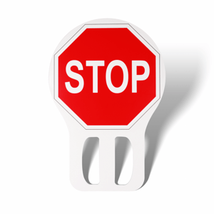 Zastavovací dopravní značka STOP - PŘIKÁZANÝ SMĚR VPRAVO Přenosná dopravní značka STOP - PŘIKÁZANÝ SMĚR VPRAVO (440mm x 300 mm) kód: 24629