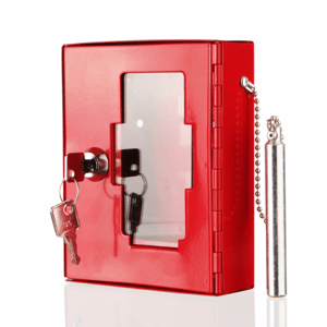Požární krabička na klíče s kladívkem - V  (kovová uzamykatelná), 120 x 150 x 40mm Požární krabička na klíče s kladívkem (kovová uzamykatelná), 20 x 150 x 40mm, Kód: 25259
