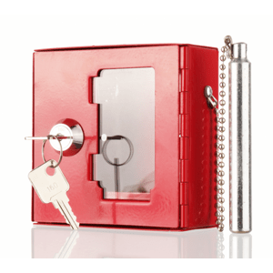 Požární krabička na klíče s kladívkem - M, 100 x 100 x 40 mm Požární krabička na klíče s kladívkem - M, 100 x 100 x 40 mm, Kód: 25260