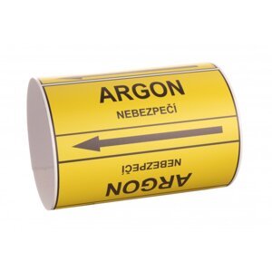 Páska na značení potrubí Signus M25 - ARGON Samolepka 100 x 77 mm, délka 1,5 m, Kód: 25781