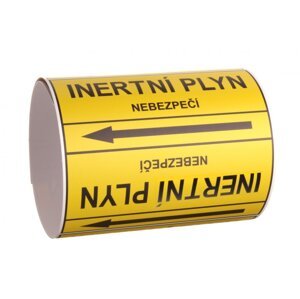 Páska na značení potrubí Signus M25 - INERTNÍ PLYN Samolepka 100 x 77 mm, délka 1,5 m, Kód: 25899