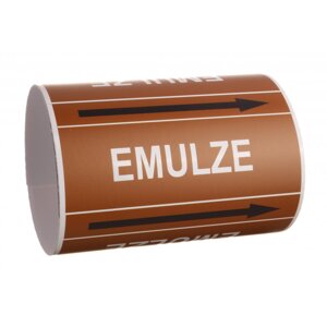 Páska na značení potrubí Signus M25 - EMULZE Samolepka 100 x 77 mm, délka 1,5 m, Kód: 26032