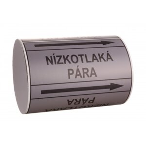 Páska na značení potrubí Signus M25 - NÍZKOTLAKÁ PÁRA Samolepka 130 x 100 mm, délka 1,5 m, Kód: 26092