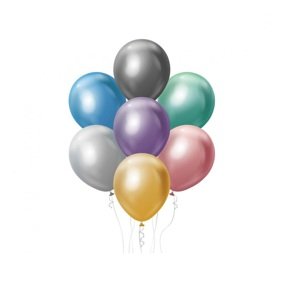 Sada balónků - Metalické barvy, 7 kusů