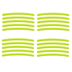 Samolepící reflexní pásky - neonově žluté, 20 kusů