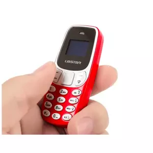Miniaturní mobilní telefon L8STAR BM10 - červený