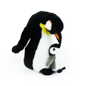 RAPPA plyšový tučňák s mládětem, 22 cm