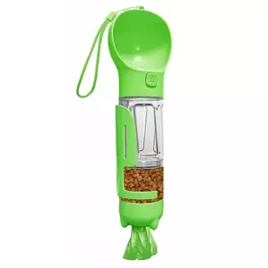 Zaparkorun Přenosný dávkovač vody a krmiva pro domácí mazlíčky - 300 ml - zelený