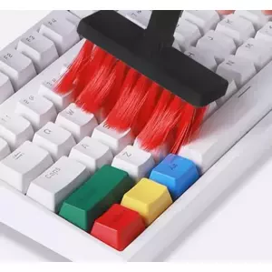 Zaparkorun Kartáč na čištění klávesnice 5 v 1 - černočervená