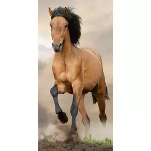 JERRY FABRICS Osuška - Hnědý kůň - 140 x 70 cm - Jerry Fabrics