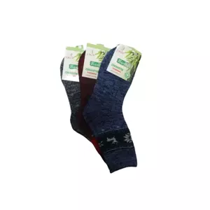 Dámské bambusové zdravotní termo ponožky - 3 páry - AMZF PB-841 - 35-38